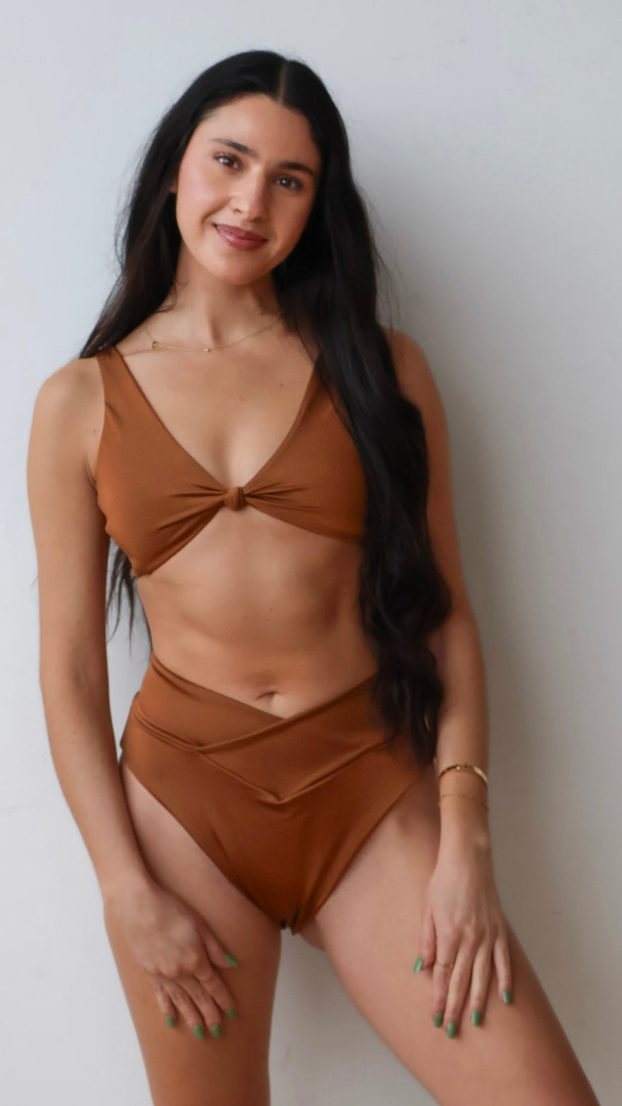 PRE ORDER - Cinnamon Kaia Bikini Knot Top (shipped to you early June)