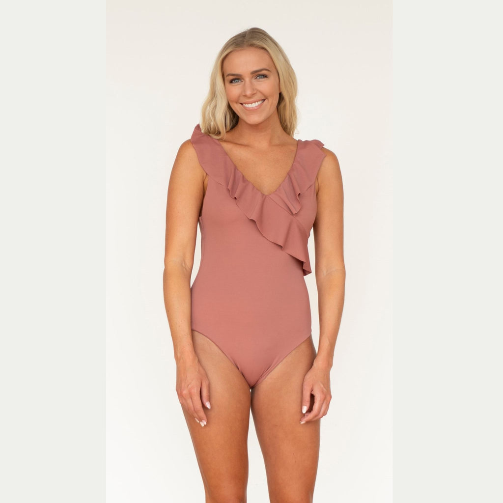 Seychelles Pink One-Piece Swimsuit