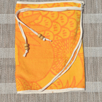 Orange Pineapple - Handmade Beach Towel Wrap Skirt