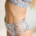 Tulum Reversible Retro Floral Bikini Bottom