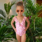 Ditsy Floral Ruffle One-Piece – Mini