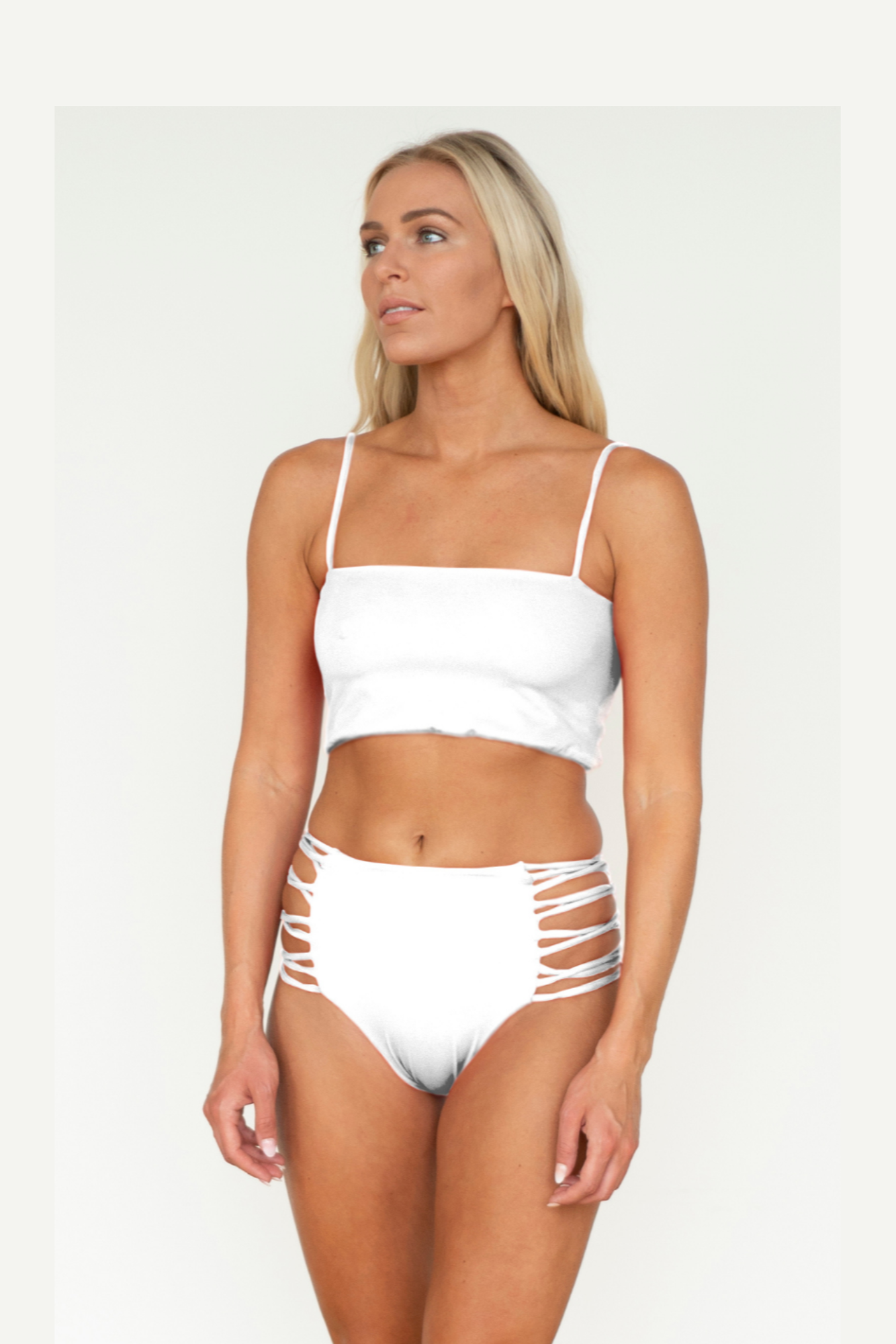 Bondi White Bikini Top