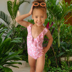 Ditsy Floral Ruffle One-Piece – Mini