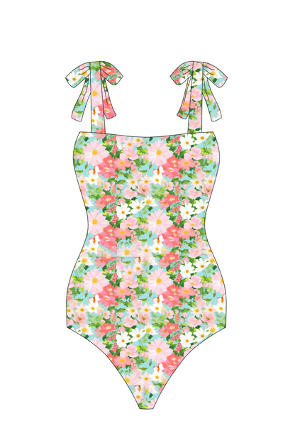 PRE ORDER - Fiore Mini Bowknot One Piece Swimsuit (shipped to you early June)
