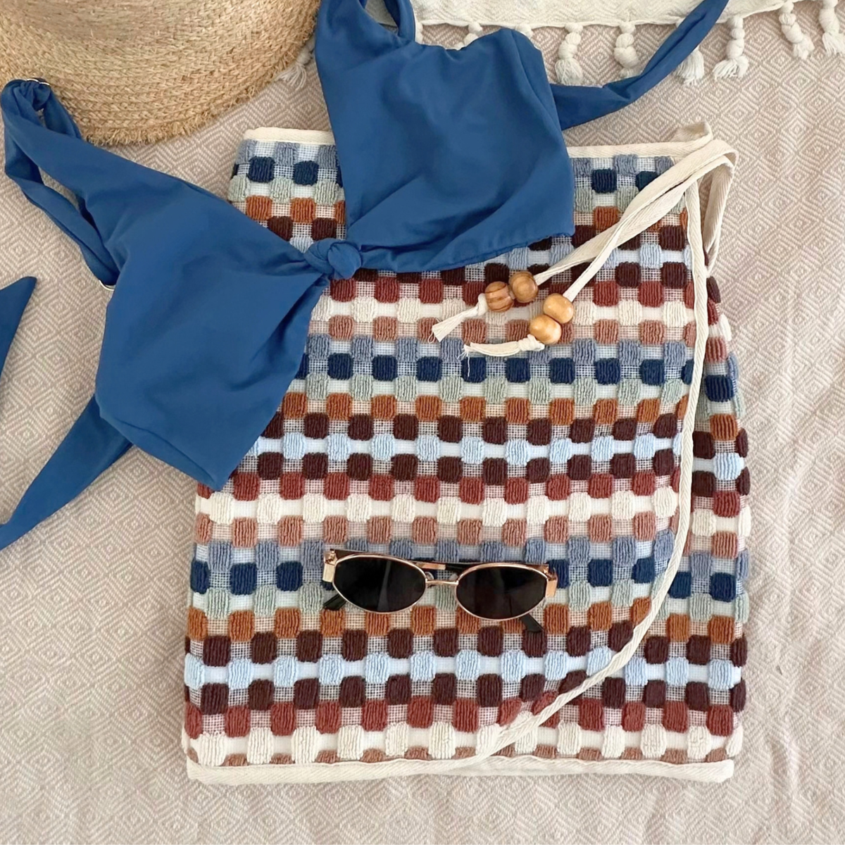 Retro - Handmade Beach Towel Wrap Skirt