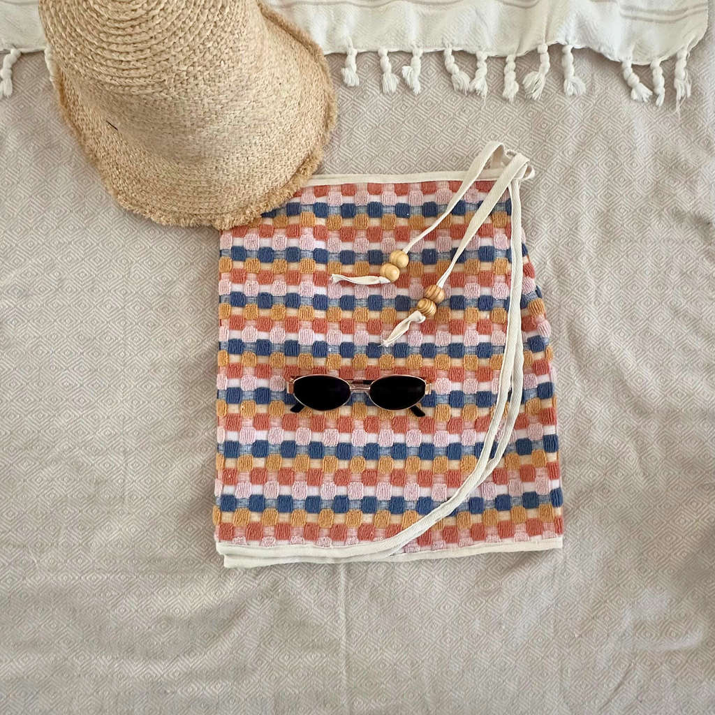 Retro - Handmade Beach Towel Wrap Skirt
