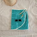 Teal Palms- Handmade Beach Towel Wrap Skirt