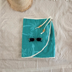 Teal Palms- Handmade Beach Towel Wrap Skirt