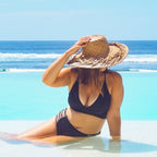 Lila Black Bikini Top