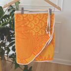 Orange Pineapple - Handmade Beach Towel Wrap Skirt
