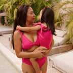 Fuchsia Kaia Bikini Knot Top