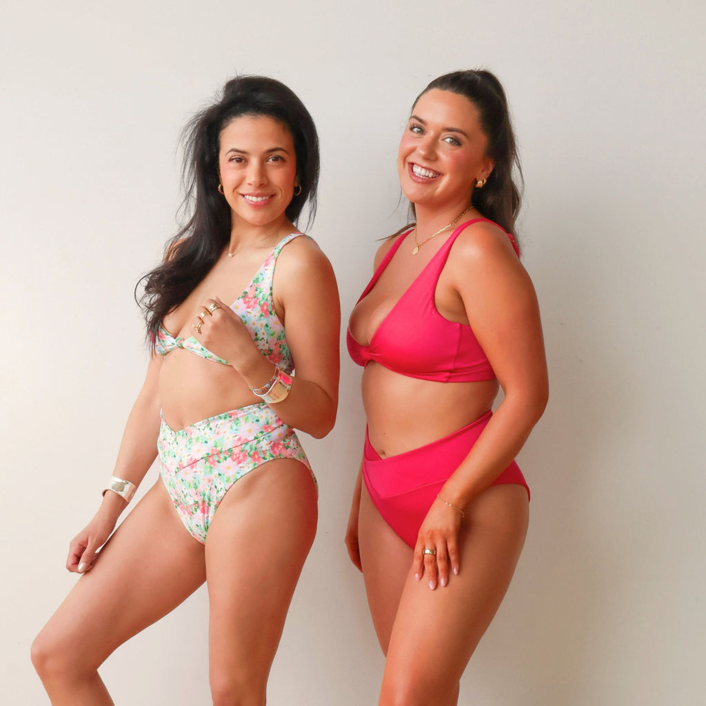 Fuschia Kaia Bikini Knot Top