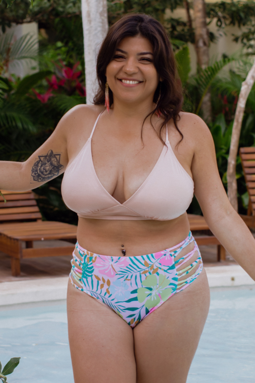 Lila Pink Bikini Top